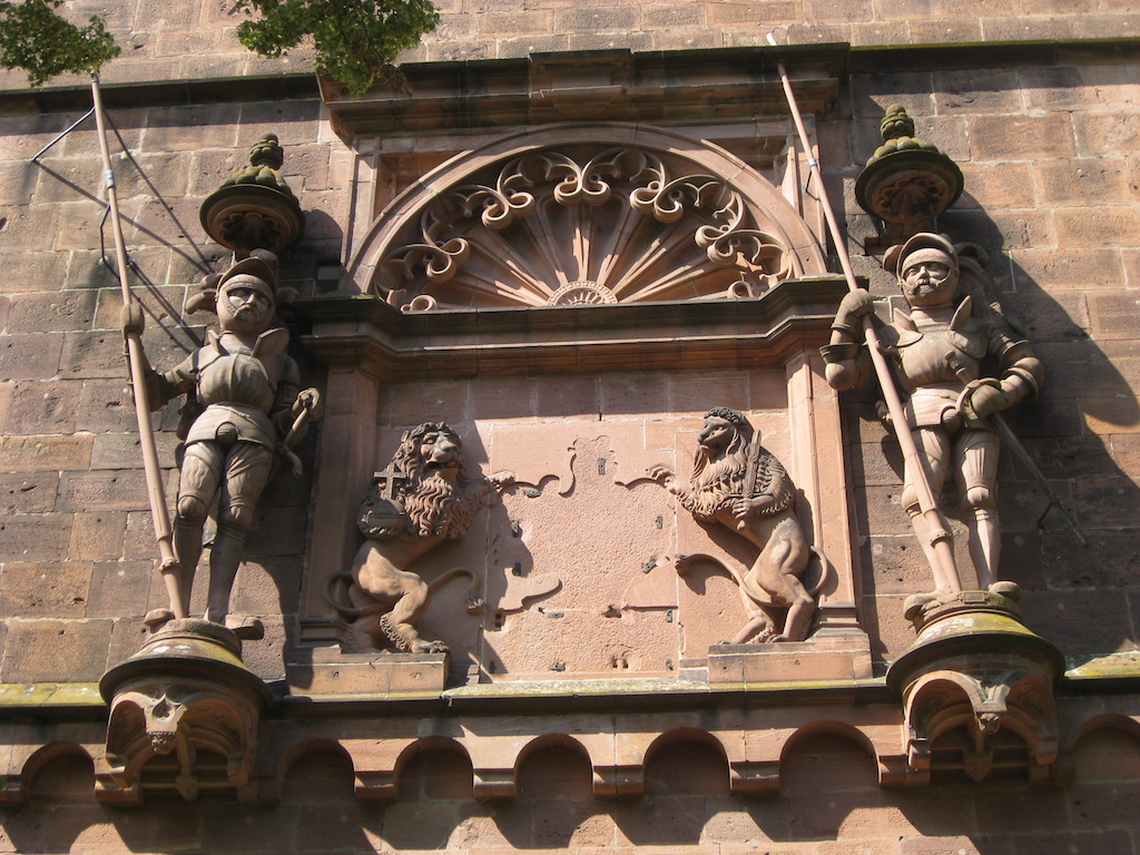 Facade details at Heidelberg Castle