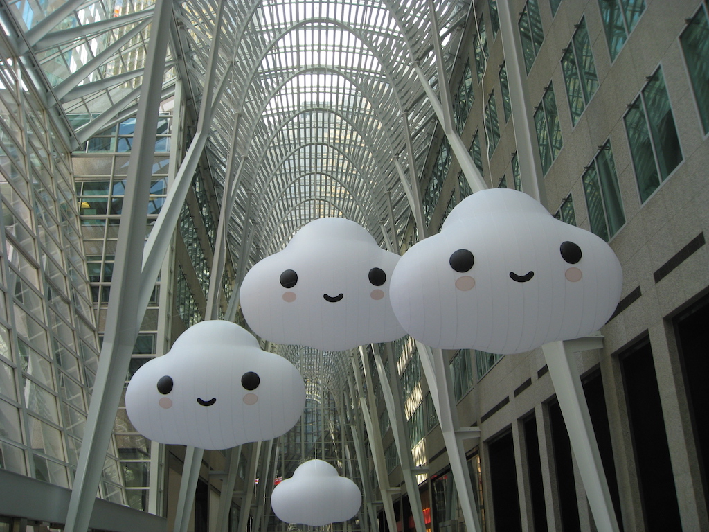 Into The Clouds art installation by FriendsWithYou