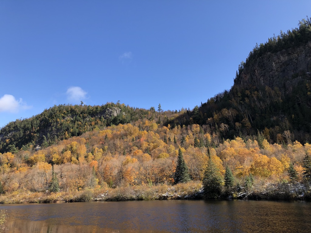 Autumn colours by the Agawa River