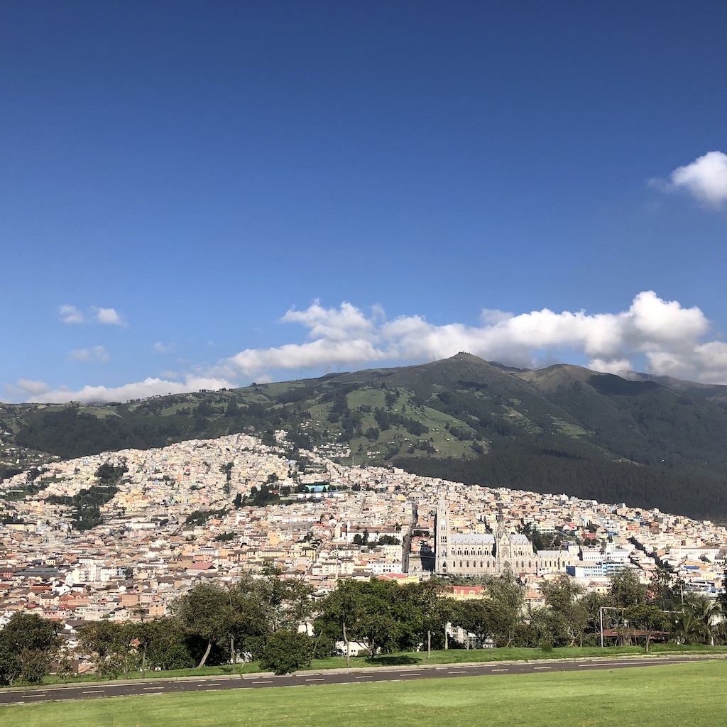View of Quito from Itchimbia Park