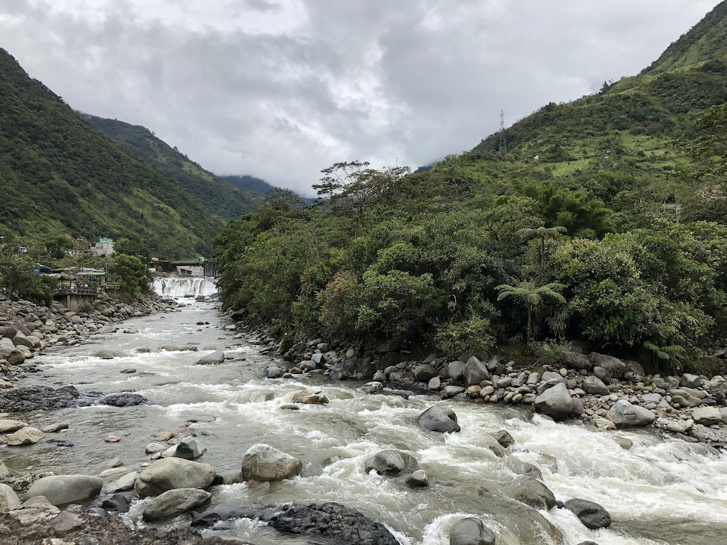 Green River (Rio Verde) in Banos, Ecuador