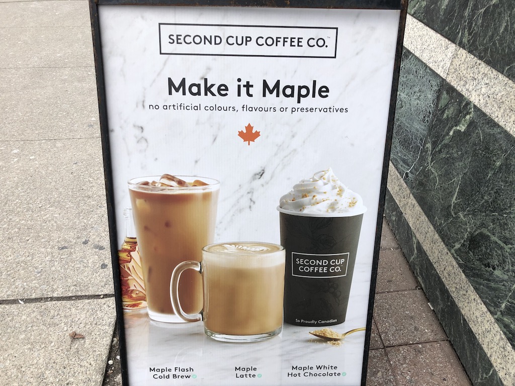 Maple Fresh Coffee Brew, Maple Latte, and Maple White Hot Chocolate