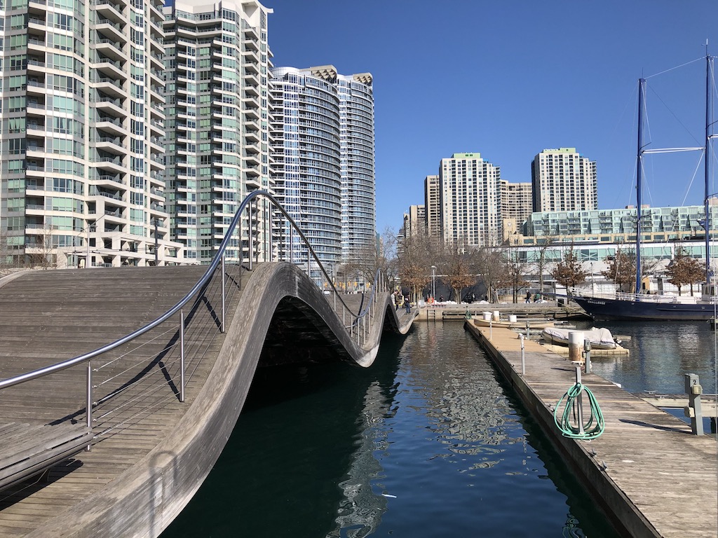 View of Simcoe WaveDeck from the lake
