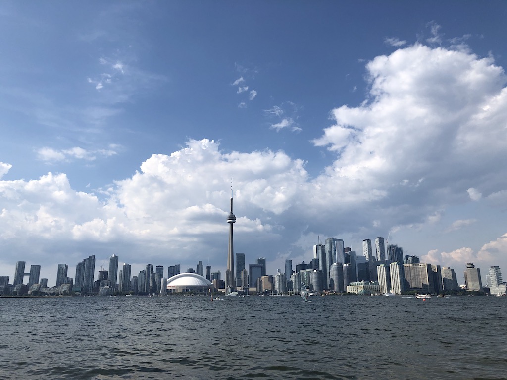 City's skyline seen from Toronto Islands