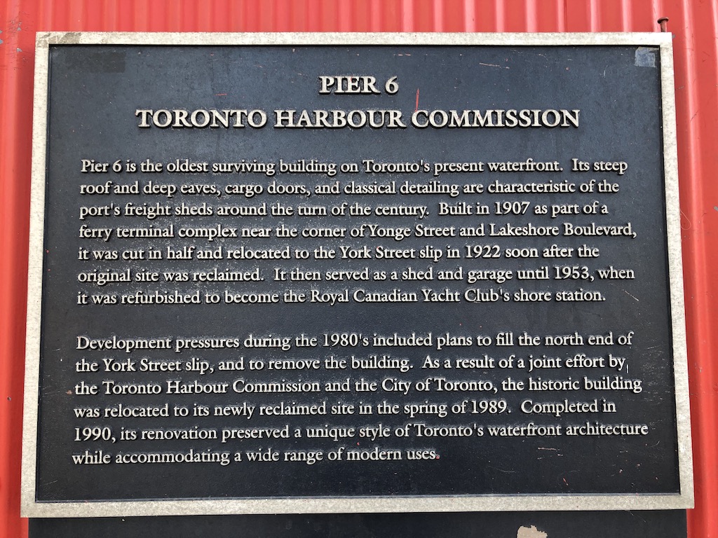 Pier 6 plaque.