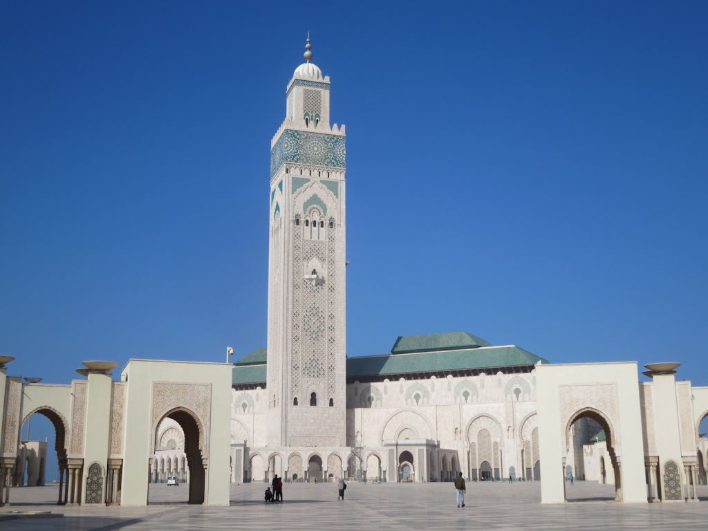 Hassan II Mosque in Casablanca.