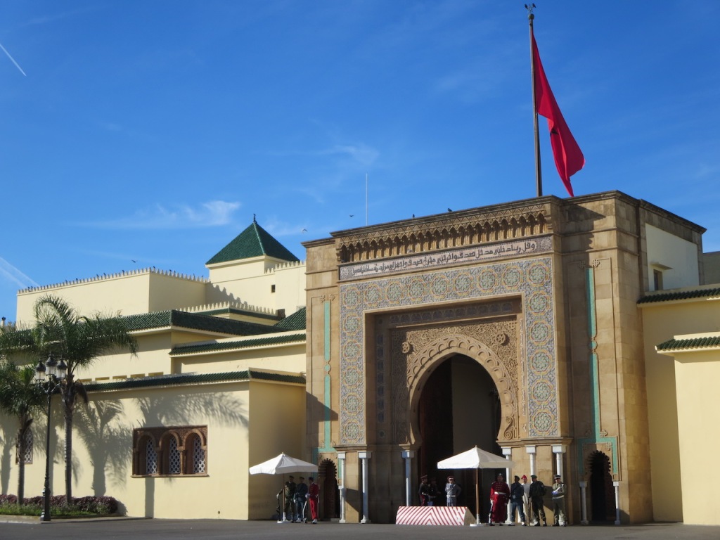 The Royal Palace entrance, Rabat, Morocco.