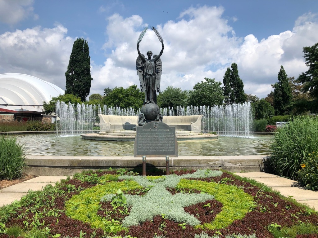 Fountains at Shrine Peace Memorial.