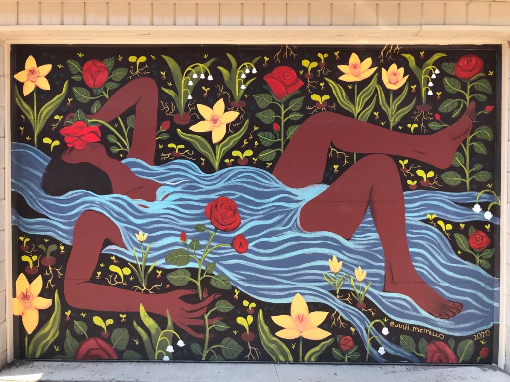 Mural by Julii McMillo, 2020.
