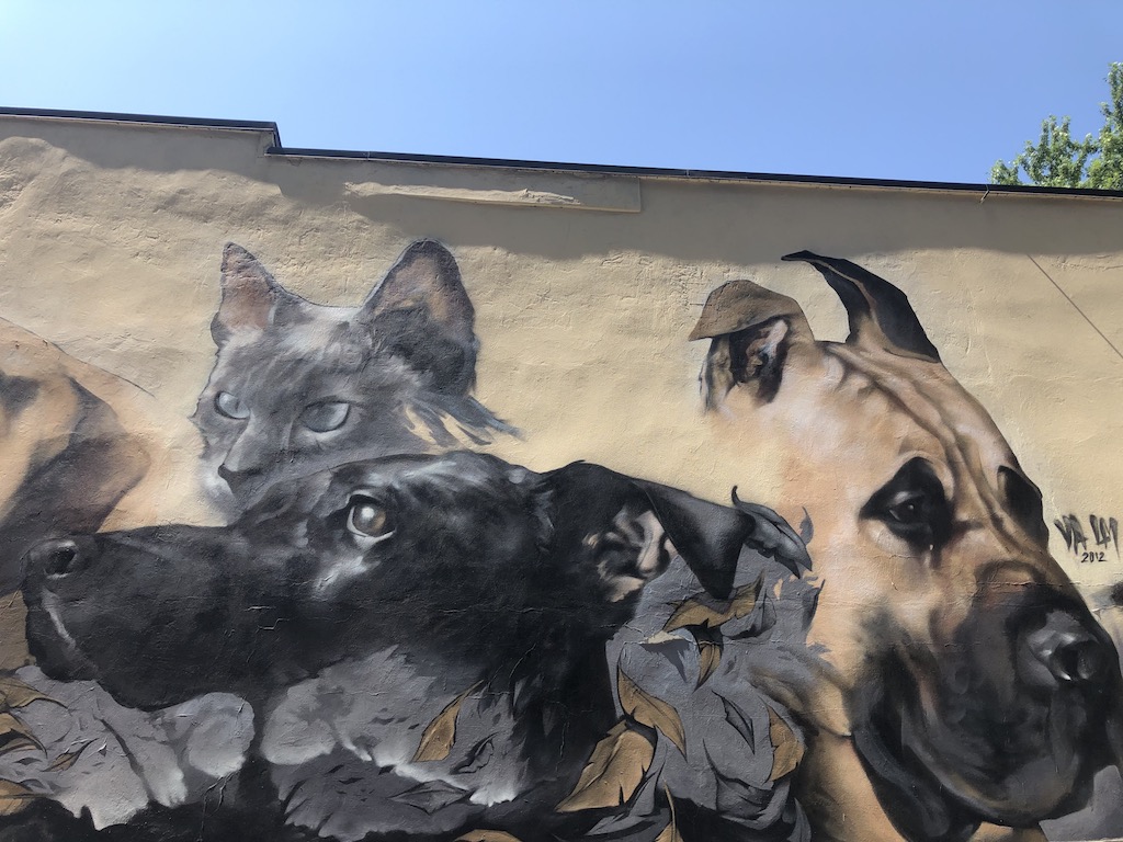 Mural at College Street Animal Hospital.